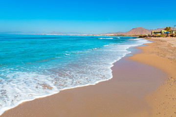 Fototapeta na wymiar La Azohia beach Murcia in Mediterranean Spain