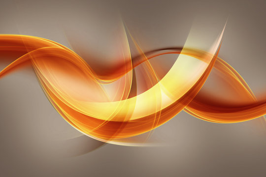 abstract orange wave © SidorArt
