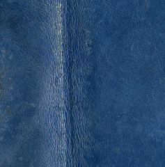 old and worn blue leather texture