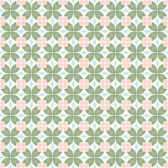 Green Claw of Crab and Circle and Triangle and Swirl Pattern