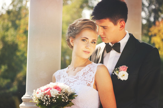 Attractive Bride And Groom, Wedding Day