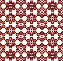 Red Tulip Flower and Swirl Pattern on Pastel Background