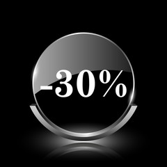 30 percent discount icon