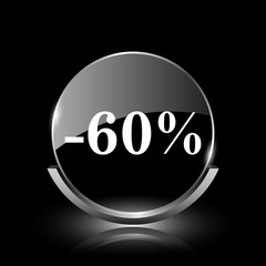 60 percent discount icon