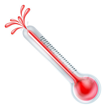 Hot bursting thermometer