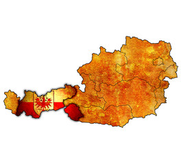 tirol on map of austria