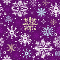 Naklejka na ściany i meble Winter Christmas seamless background - illustration