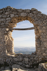 Italien Burg-Ruine