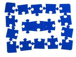 Naklejka premium Jigsaw Puzzle
