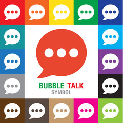 Speech bubble icons on white background. Vector illustration.