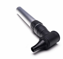 Otoscope on white