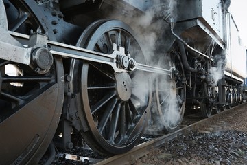 Naklejka premium Steam Locomotive