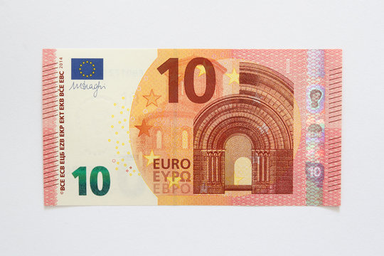 Vorderseite neuer Zehn Euro Geldschein aus der Europa-Serie