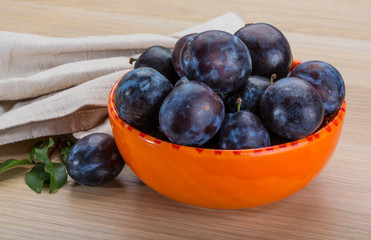 Ripe fresh plum