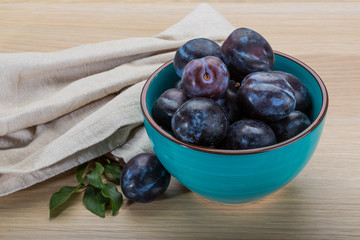Ripe fresh plum