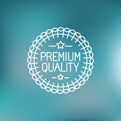 Vector line badge and logo