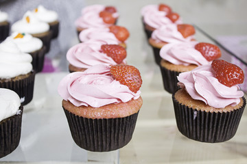 Cupcake with fruit