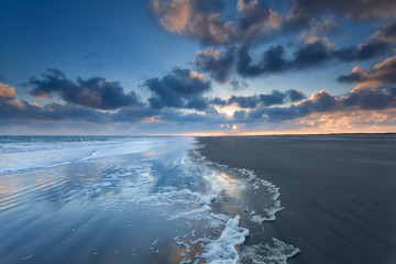 sunrise on North sea coast