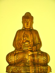 yellow sitting buddha