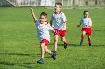 Obraz premium kids soccer