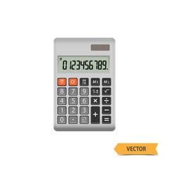 Electronic calculator vector.