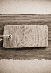 old paper on wood