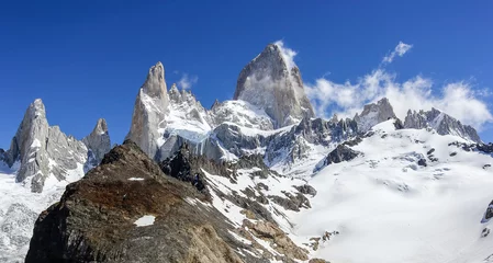Photo sur Plexiglas Fitz Roy Chaîne de montagnes Fitz Roy en Patagonie, Argentine