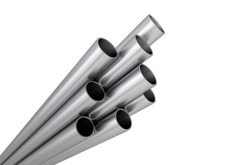 Aluminium Stahl Kupfer Rohre Profile aufsteigend