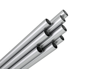 Aluminium Stahl Kupfer Rohre Profile aufsteigend © alperdostal