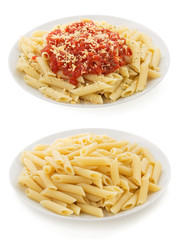 pasta Penne in plate