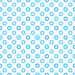 Modern seamless blue polka dot pattern