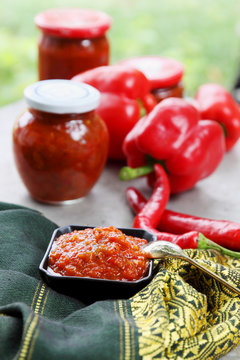 chutney of red sweet peppers