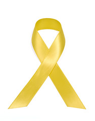 Yellow Support Our Troops Ribbon