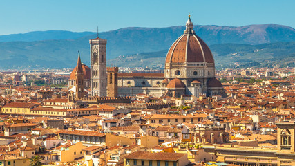 Naklejka na ściany i meble Historic City Centre of Florence