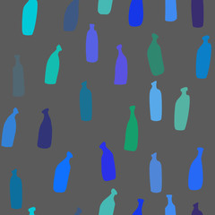 seamless bottles pattern