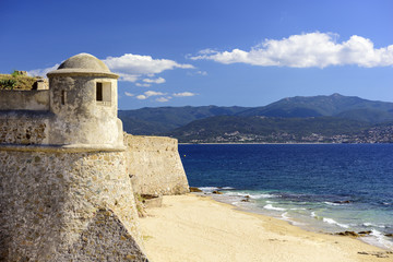 Fototapeta na wymiar Ajaccio, Corsica, France at Citadel Miollis