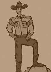 Vintage cowboy