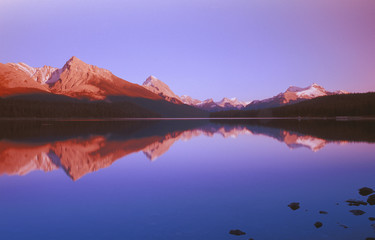 Fototapeta na wymiar Maligne Lake, Jasper National Park, Alberta, Canada