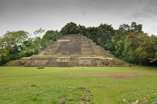 Jaguar Faces in Pyramid