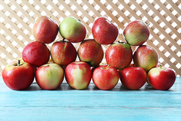 Juicy apples, close-up