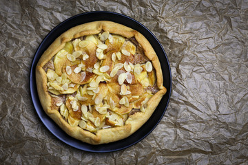 Apple Galette Crostata Cake Sweet Dessert Pie