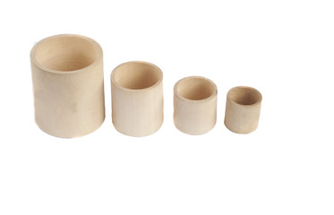 Montessori wooden cups