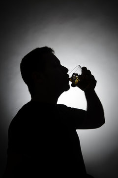 Man drinking Whisky