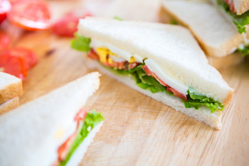 Sandwich with vegetables