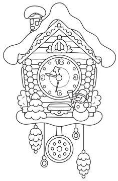 recommend clip art: Christmas Cuckoo-Clock