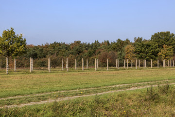 Fototapeta premium Stacheldrahtzaun der ehemaligen deutsch-deutschen Grenze