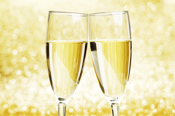 Pair of champagne flutes
