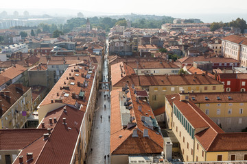 Obraz premium Toits et vieille ville de Zadar