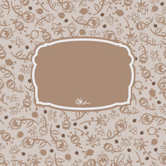 vector frame seamless decorative flowers 2