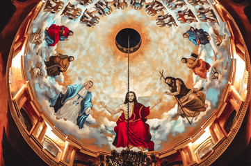 Golden mosaic in Coptic Church
